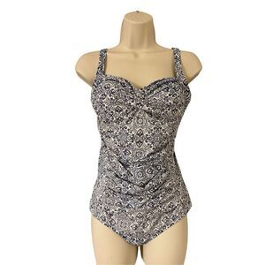 Seekers Australia Blue Scrunch Tummy One Piece Swimwear Size 10